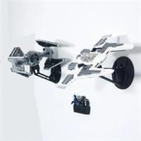 Wall Mounts For lego Starwars Tie Interceptor & Fang Fighter 75348 (twin pack)