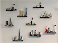 lego skyline architecture wall mount heavy duty