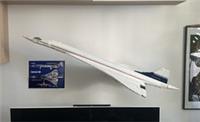 Heavy Duty Lego Concorde 10318 Wall Mount, Nameplate Plaque And Blueprint