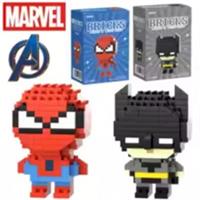 Superhero Building Block Figures Cartoon Character Model Toy For Kids