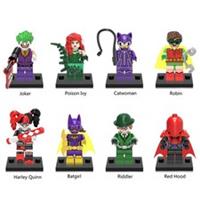 Custom Lego DC Super Hero Mini Figures Toy Robin Joker Harley Quinn Catwoman