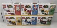 6x Lego Super Mario Power UP: 71370, 71371, 71372, 71373, 71384, 71385 Fire, Cat
