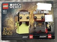 Lego 40632 Brickheadz. Lord of the Rings Aragorn Arwen. NEW