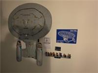 Wall mount for Lego STAR TREK U.S.S ENTERPRISE 10356