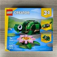 GENUINE TURTLE WITH A WATERLILY LEGO CREATOR 31377 SEALED 124 PIECES TOY