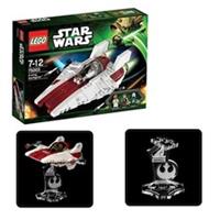 LEGO 75003 A-Wing Starfighter NEW Retired + Premium OD-LAB Acrylic Display Stand