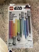 Lego Star Wars Lightsaber Gel Pens (10) - Brand New
