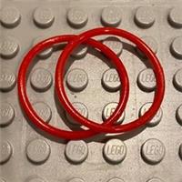 2x Red Replacement Rubber Elastic Bands O Ring s for Lego Technic 71321 700051