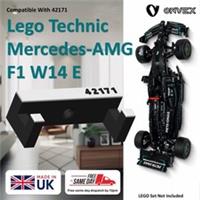 Wall mount LEGO Technic Cars Mercedes-AMG F1 W14 E 42171 Holder Hook Bracket