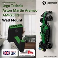 Wall mount LEGO Technic 42240 Aston Martin Aramco AMR25 F1 Holder Hook Bracket