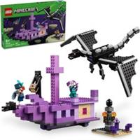 LEGO Minecraft The Ender Dragon and End Ship Building Set Birthday Gift Ages 8+