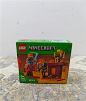 LEGO Minecraft The Nether Lava Battle Building Toy Set with an Alex Figure, plus