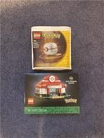 LEGO Mini Pokemon Center 40911 & 30729 Premier Ball Set Bundle NEW