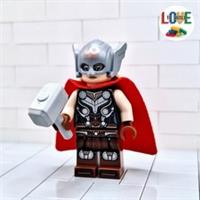 ⭐ LEGO Super Heroes Mighty Thor - Jane Foster Minifigure sh0815 76207 76208 New