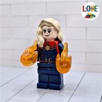 ⭐ LEGO Super Heroes Captain Marvel Carol Danvers Minifigure sh0911 Set 76232 New