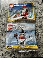 2 x LEGO Creator Polybag 30478 Santa & 30008 Snowman Christmas Sealed Sets New