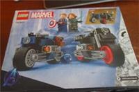 Marvel LEGO Set 76260 Black Widow & Captain America Motorcycles Rare Collectable
