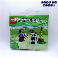 ⭐ LEGO Minecraft Steve and Baby Panda Polybag Set 30672 Brand New
