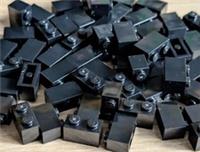 LEGO 3004 Brick 1 x 2 Black BULK Pack of 25 - FREE P&P! (New)