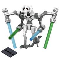 Star Wars General Grievous Minifigure Action Figures Model with Lightsabers