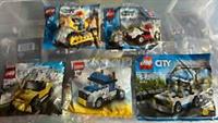 5 x Lego Vehicle City Creator Racer Sealed Bulldozer Truck Car Police Ambulance