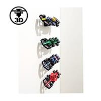 45 Wall Mount for 2025 LEGO F1 Speed Champions 3D Printed Display Bracket