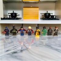 LEGO Minifigure Bundle, 8 Minifigures, Marvel & DC, Batman, Hulk etc