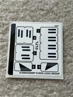 Lego Star Wars 75276 Stormtrooper Helmet. Sticker Sheet ONLY Brand New