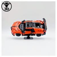 45 Angled Display Stand Compatible with 42222 Bugatti Chiron Pur Sport