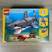 FIERCE SHARK WITH A TREASURE CHEST LEGO CREATOR 31381 SEALED 379 PIECES TOY