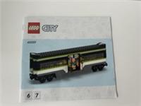 Lego 60337 City Express Passenger Train Carriage Coach - Instruction Manual