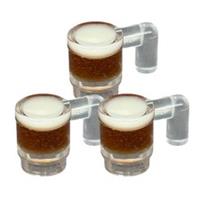Set of 3 Lego ale mugs with dual layered resin - Minifigure scale ale