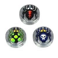 Scary Spider Pack - Custom printed Lego tiles. Set of 3 tiles