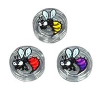 Angry Wasps Pack - Custom printed Lego tiles. Set of 3 tiles