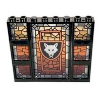 Wolfpack Custom Lego Stained Glass Set - Window Pieces with frames.