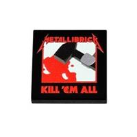 Kill Em All - Custom printed Lego 2x2 tile album cover, inspired by Metallica.