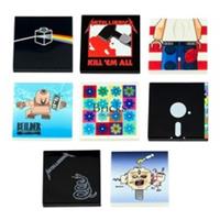 Album Mega Pack - Set of 8 Lego Album Covers - Custom printed Lego 2x2 tiles.