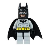 LEGO Super Heroes: Grey Batman Minifigure with Batarangs