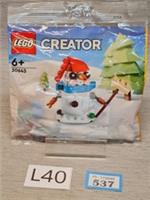 LEGO Snowman Polybag - Brand New & Sealed! Lego 30645 - Free Postage