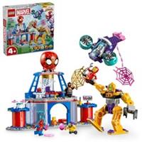 LEGO Marvel Team Spidey Web Spinner Headquarters Building Toy - Pretend Play