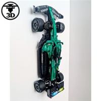 Vertical Wall Mount Compatible With LEGO Technic 42240 Aston Martin Aramco AMR25