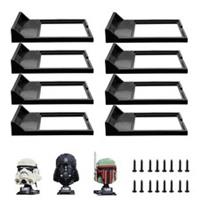 TEYOUYI 8pcs Wall Mount for Lego Star Wars Helmet Display Shelf for Lego Star