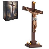 Jesus Crucifixion Lighting Building Bricks Set, 588PCS Compatible with Lego