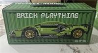 Educational Assembly Building Blocks Green Bull Sports Car Remote Control Toy