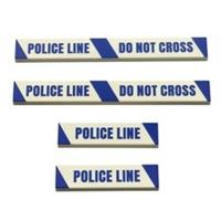Tape Tile Pack Police - Custom printed Lego tiles, set of 4