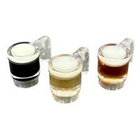 Set of 3 Lego mugs with dual layered resin - Minifigure scale beer, ale & stout