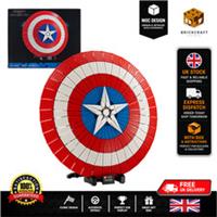 76262 Brickcraft MOC Captain America's Shield Building Blocks with Box *NEW*