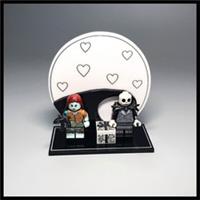 Acrylic display stand for Disney series 2 Jack and Sally Minifigures