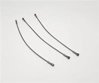 Lego Hose Flexible 22L Flat Silver (Zipline) 27965 X3 NEW (H2)