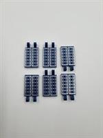 LEGO Parts Solar Panel 2x3 2 Clips 30350bpb105 DARK BLUE X6 NEW (L6)